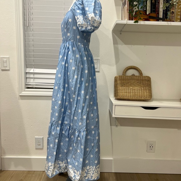 Mason’s Daughter Blue Floral Maxi dress S - Picture 7 of 11